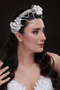 Eye-Catching Bridal Tiara - Crystal Weave and Large Flower Motif - 2