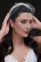 Vintage Inspired Lattice Tulle Bridal Veil Crown - 4
