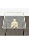 Glass 2-Pack Square Serving Plate-Presentation Plate-Speech Tray-Presentation Tray-Dump Gold Frame 22+27cm - 5