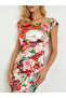 GUESS OFF SHOULDER CAMILA women's dress multicolor - 4