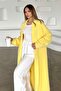 Long Loose Knitwear Cardigan Yellow 8245 - 4