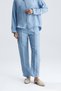 Women's Flam Linen Trousers – Elastic High Waist Relaxed Cut Summer Oversize - 3