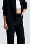Women's Flam Linen Trousers – Elastic High Waist Relaxed Cut Summer Oversize - 2