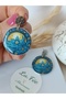 Steel Earring Apparatus the Starry Night Vincent Van Gogh Handmade Glossy Polymer Clay Earrings Silver Color - 3
