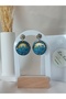 Steel Earring Apparatus the Starry Night Vincent Van Gogh Handmade Glossy Polymer Clay Earrings Silver Color