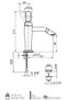 Italian Webert Opera Sink Faucet Gold - Siphon Operated - 2