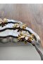 Luxury Set of 6 Daisy-Accented Oval Silver Stainless Steel Coffee Serving Trays, 20 x 25 - 2
