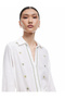 Cotton Embroidery Detailed Long Sleeve Muslin Shirt - 2
