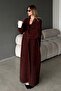 Long Loose Knitwear Cardigan Brown 8245 - 4