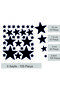 Black Star Wall Sticker 2.5-5-7.5-10cm Mixed Sizes - 155 Pcs - 5