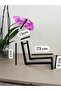 Decorative Metal Book Holder |   Stylish Organizer for Living Room, Office, Study Desk - 6