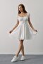 Shilsee Waist Corselet Mini Dress White
