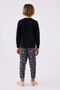 Rolypoly Boys' Crew Neck Pigment Printed Winter Regular Fit Black Pajama Set Rp3439-C-V2 - 5