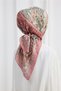 Milano Pattern Soft Scarf - Pink Green - 2