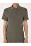 Khaki Slim Fit Knitted Textured Buttoned Polo Collar T-Shirt 50309946-Vr027 - 7