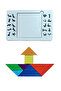 Wooden Tangram Brain Teaser – Educational Puzzle with Wooden Mdf Cut, Colorful Geometric Pieces - 3