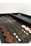Mother-Of-Pearl Inlaid, Filigree Embroidered, Handcrafted, Large Size Wooden Backgammon Board - Dark (25X50 cm) - 6