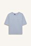E3609 Blue Defactofit Nba Boston Celtics Oversize Wide Fit Crew Neck Embroidery Print Short
