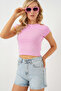 Women's Short Denim Shorts 5339 - Blue - 4