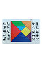 Wooden Tangram Brain Teaser – Educational Puzzle with Wooden Mdf Cut, Colorful Geometric Pieces - 5