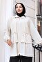 Drawstring Waist Zippered Short Cap Stone Color 3243
