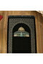 Kubbetus Sahara Luxury Chenille Prayer Rug Black (66X117Cm) 485Gr - 5