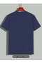 Unisex Cotton Crew Neck Navy Blue T-Shirt