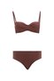 Women's Brown String Bikini Set - 2