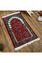Ravza Luxury Chenille Prayer Rug Claret Red (68X120Cm) 650 Gr - 2