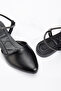 Women's Black Stone Rope Detailed Ballerinas - 4