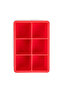 6-Ice Cube Tray Red Large - 4