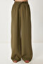 Oversize Muslin Shirt Trousers Set Khaki Lsa0014 - 5