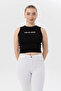 Women's Printed Crew Neck Knitted Crop - 5