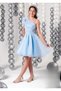 Menevisş Karolin Baby Blue Girl's Short Evening Dress_Mnvs893