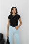 Black Contrast Short Sleeve T-Shirt - 3
