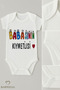 Dad's Precious Written Snap Fastener Baby Bodysuit |   Short Sleeve 100% Cotton Bodysuit |   0-3 Months - 24 Months - 2