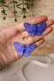 Polymer Clay Blue Butterfly Earrings, Summer Accessory Lucky Butterfly - 4