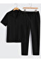 Men's Short Sleeve Shirt and Pants 2-Piece Summer Suit Wrinkle Fabric - 2