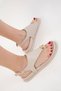 Beige Damensandalen 20666 - 4