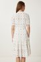Women's Bone Pink Polka Dot Textured Summer Crinkle Dress Tp00055 - 4