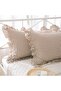 Decorative Linen Gingham Patterned Pillow Case 2 Pieces - 2