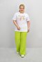 Women's Plus Size Ribbon Detailed Sequin Embroidered Tracksuit Set 8200-25 - 3