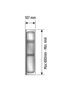 White Kitchen Drawer - Spoon Holder, Three Compartment Module, 11Cmx48Cm - 8