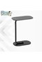 Pixel Furniture C-Shaped Side Table for Sofa and Bed, Solid Metal Base Table - 2