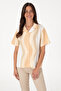 Women's Camel Short Sleeve Shirt 50305878-Vr015