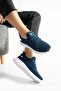 Unisex Indigo Knit Sport Lightweight Comfortable Sneakers - 3