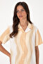 Women's Camel Short Sleeve Shirt 50305878-Vr015 - 2