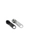 T8 Plastic Tooth Black Zipper and Black Head (10 Meters Zipper, 10 Heads) - 2
