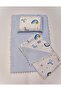 3-Piece Diaper Set Double Sided, Muslin & Pique Fabric, Blanket, Baby Pillow, Diaper Cushion
