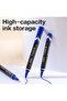 Deli EU10130 Permanent Marker, Chisel Tip 1.5–5mm, Blue, 12PCS/Box – For Office & Industrial Use - 3